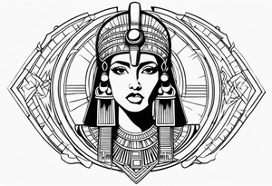 Cleopatra knowledge tattoo idea