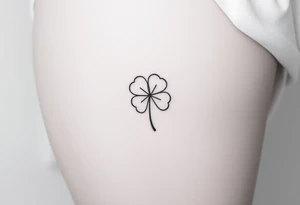 four leaf clover tattoo idea