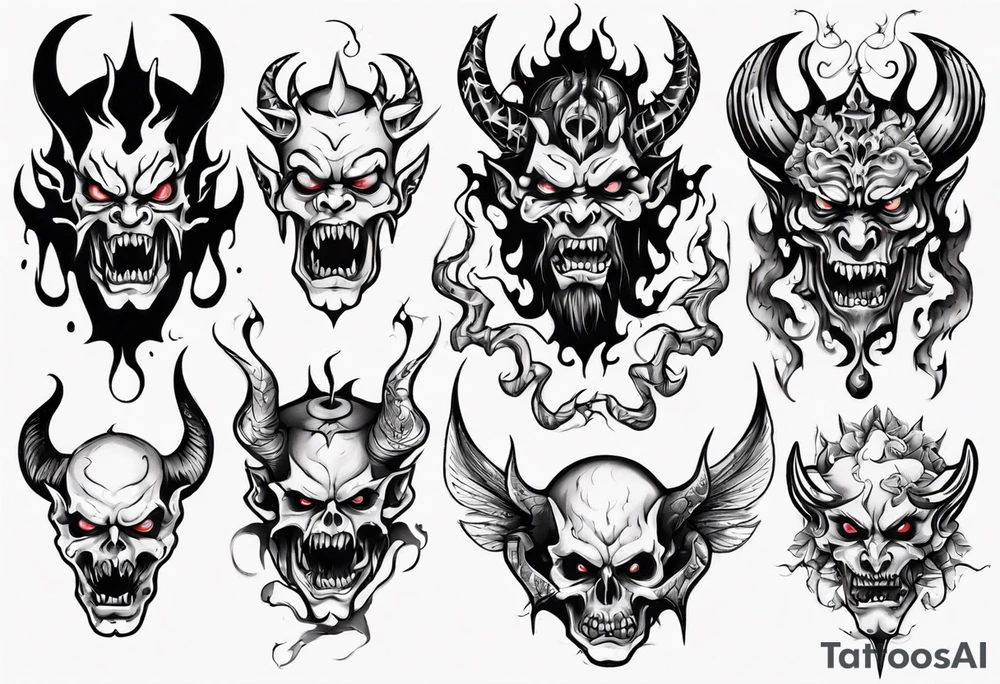 Demon tattoo idea