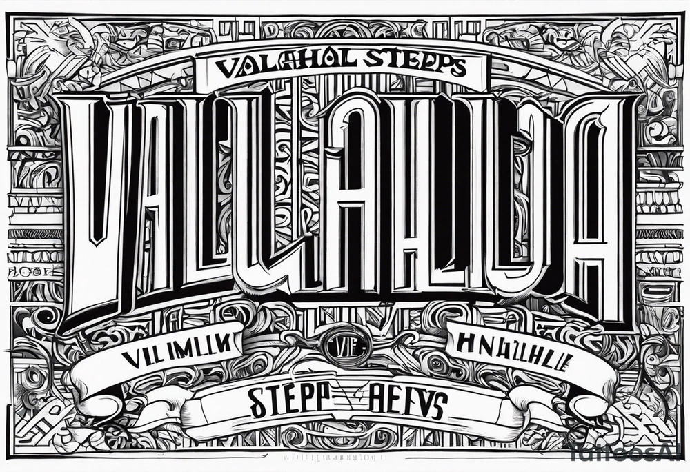 Valhalla steps tattoo idea