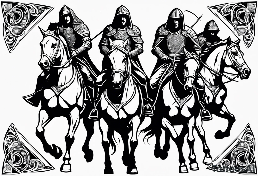 Four horseman of the apocalypse tattoo idea