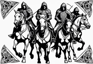 Four horseman of the apocalypse tattoo idea