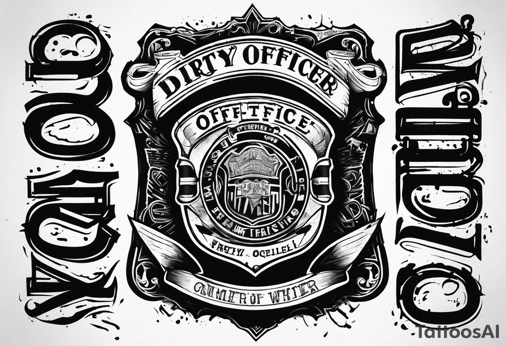 dirty officer tattoo idea