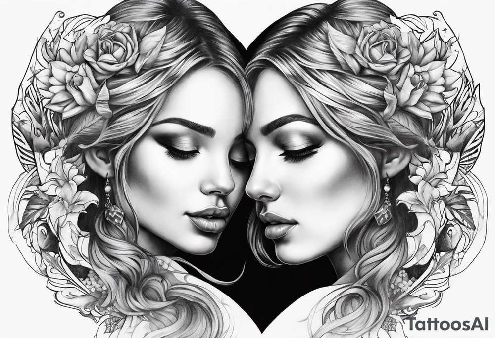 twin flames tattoo idea