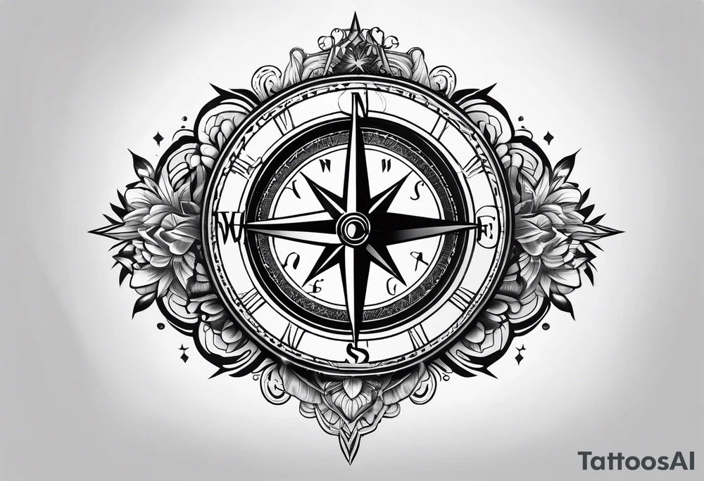 Compass tattoo idea