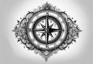 Compass tattoo idea