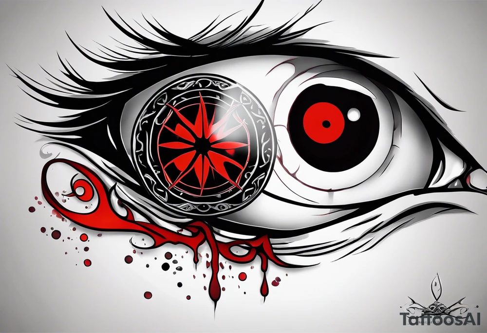 Tatto from Itachi and his mangekyou sharingan tattoo idea