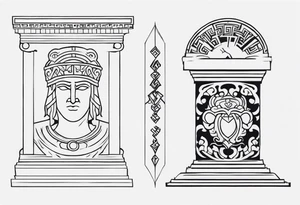 greek strength tattoo tattoo idea