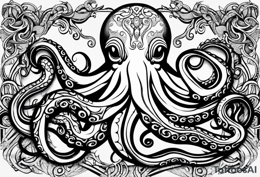 wierd octopus armband tattoo idea