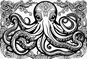 wierd octopus armband tattoo idea