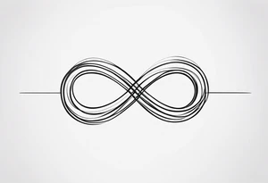 Infinity symbol for man back of wrist intertwined with heart tattoo idea