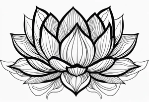 floating lotus flowers tattoo idea