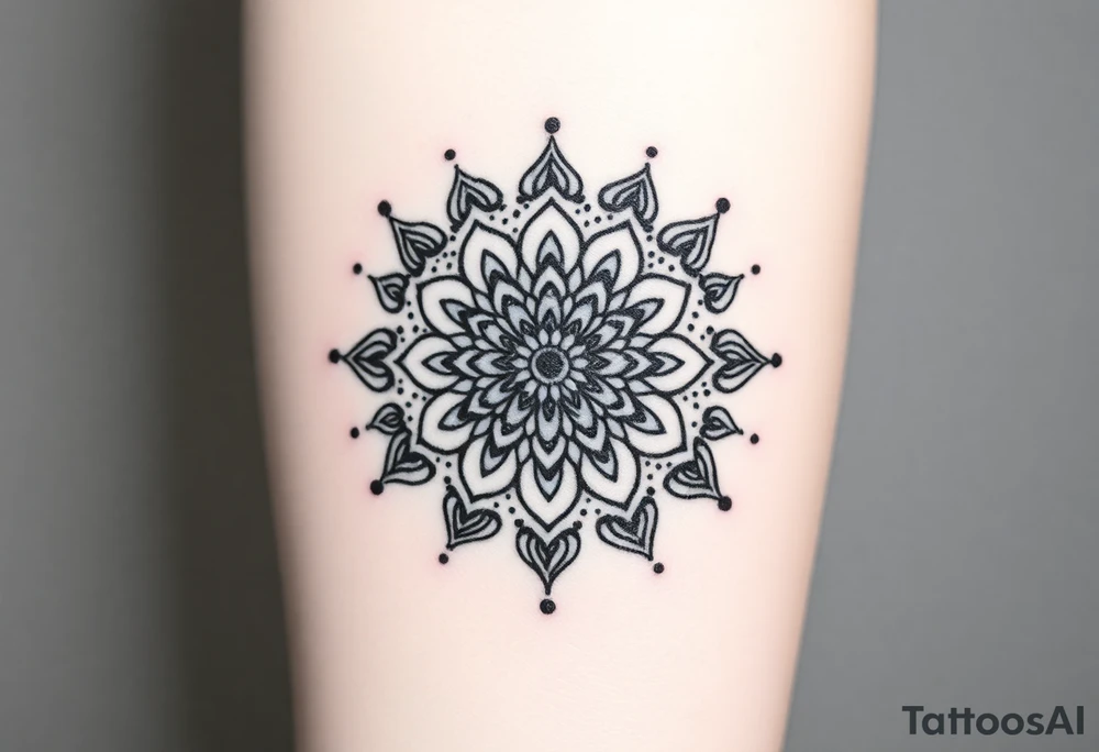 mandala with variation tattoo idea