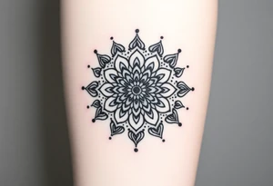 mandala with variation tattoo idea