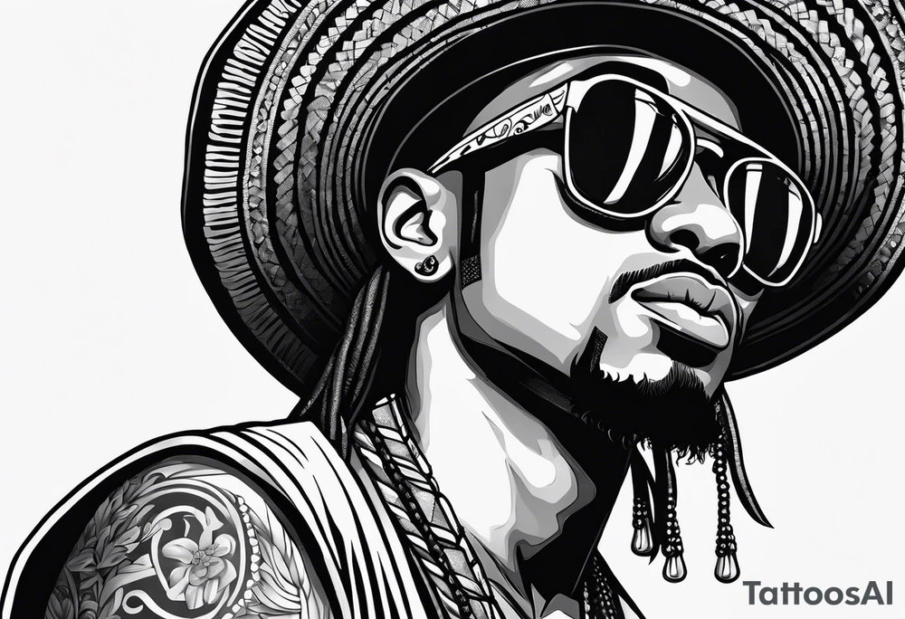 The name Ozuna with a hat tattoo idea