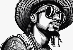 The name Ozuna with a hat tattoo idea