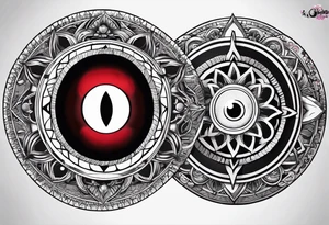 mangekyou sharingan tattoo idea