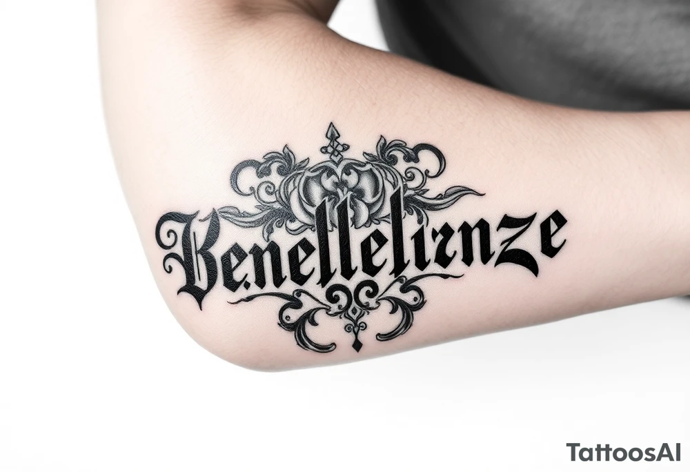 Combine the names rosela dashi and thellenze for a tattoo tattoo idea