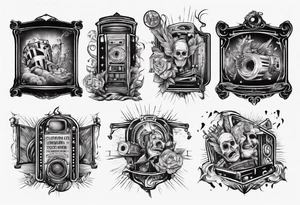 A cinema screen tattoo idea