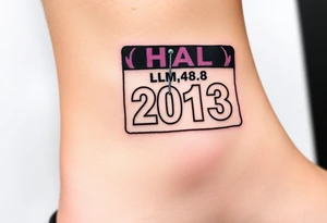 Racing half marathon bib 2013 purple and gold running safety pins piercing the skin running tattoo idea