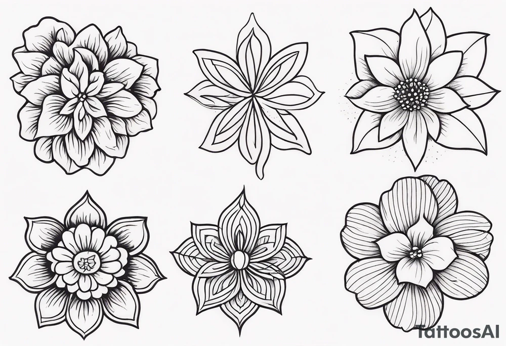 Flower tattoo idea