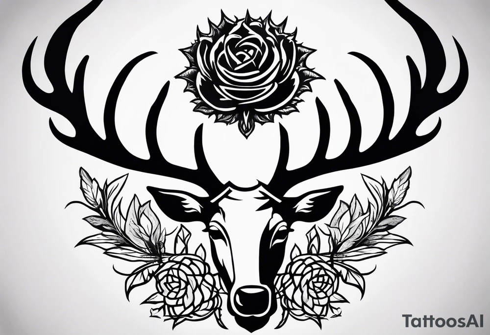 three thistles + Celtic knots + a stag + the phrase "always remember there is nothing worth sharing like the love that let us share our names" tattoo idea