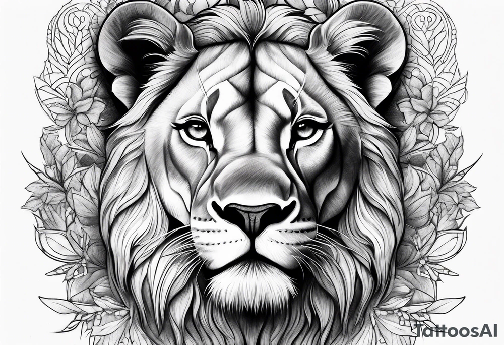 lioness tattoo idea