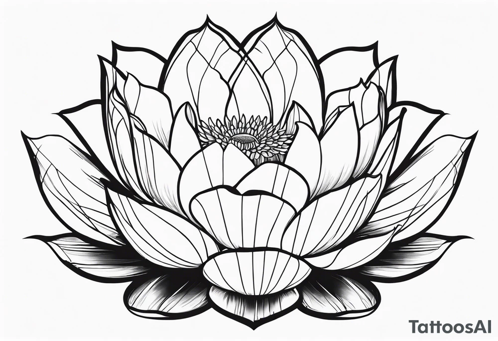 lotus flower tattoo idea
