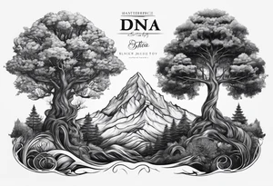 branches tree names dna tattoo idea