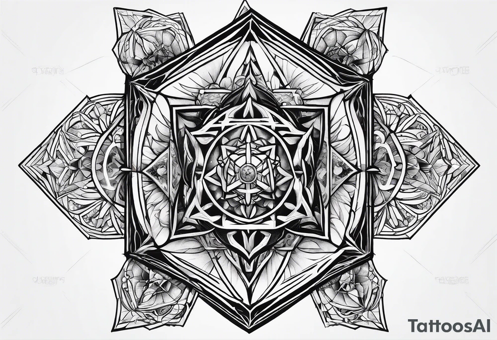 Metatron's cube tattoo idea