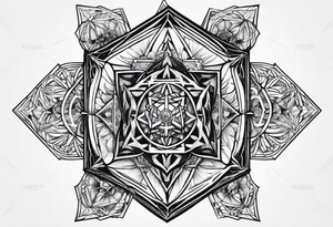 Metatron's cube tattoo idea
