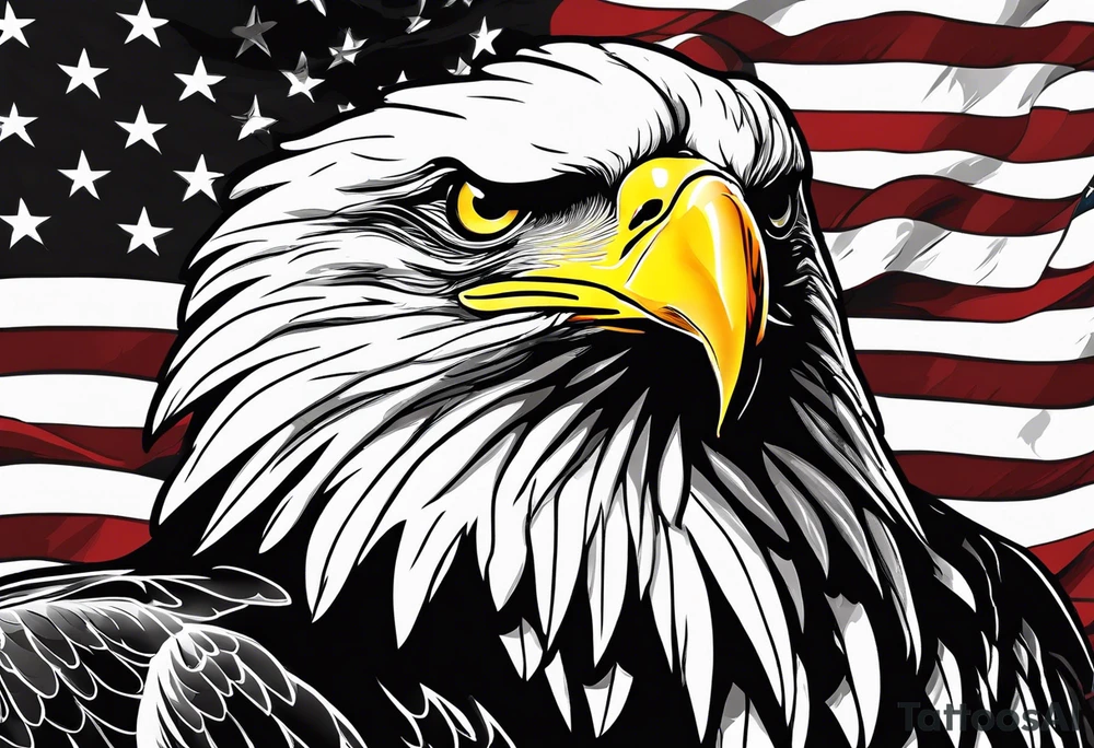 American Flag, German Flag, American Eagle, German eagle, Fighting tattoo idea