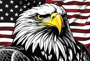 American Flag, German Flag, American Eagle, German eagle, Fighting tattoo idea