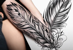 Cute bird or feather wrist tattoo tattoo idea