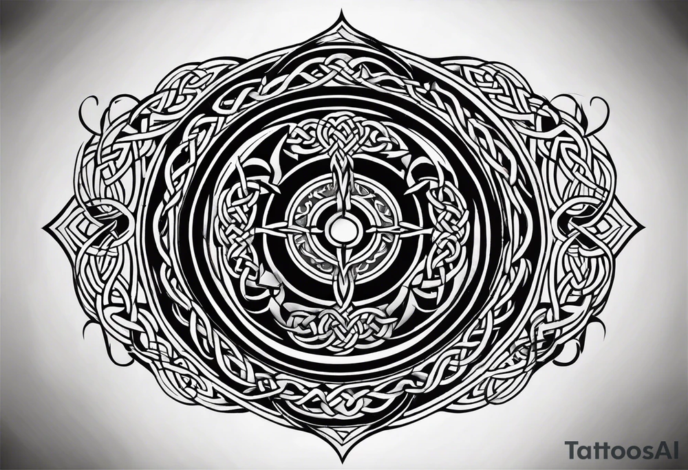celtic circle tattoo idea