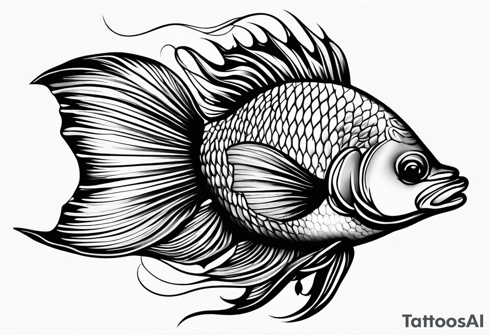 Aquatic animal tattoo idea