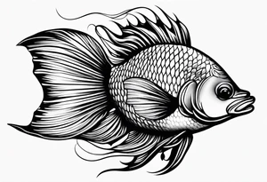 Aquatic animal tattoo idea