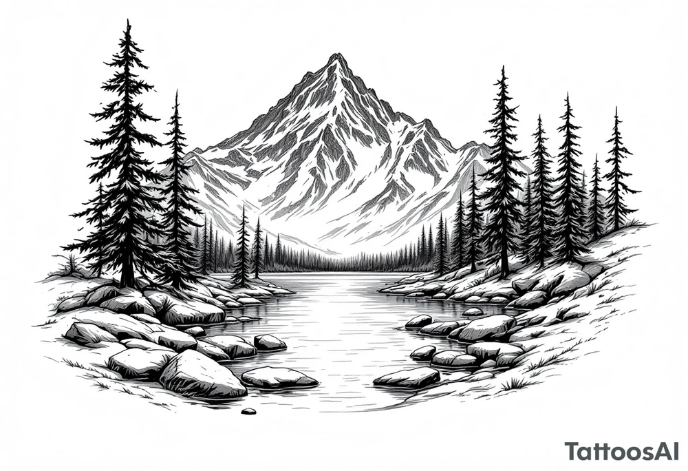 lake tahoe tattoo idea