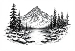 lake tahoe tattoo idea