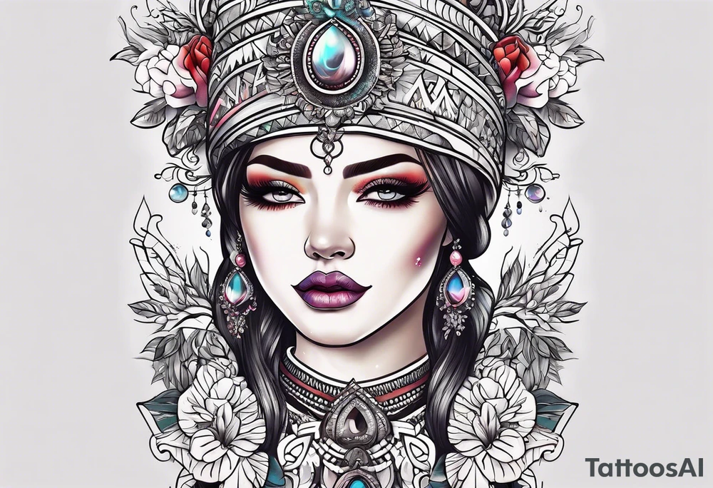 👑, 🎀, Darliyöna tattoo idea