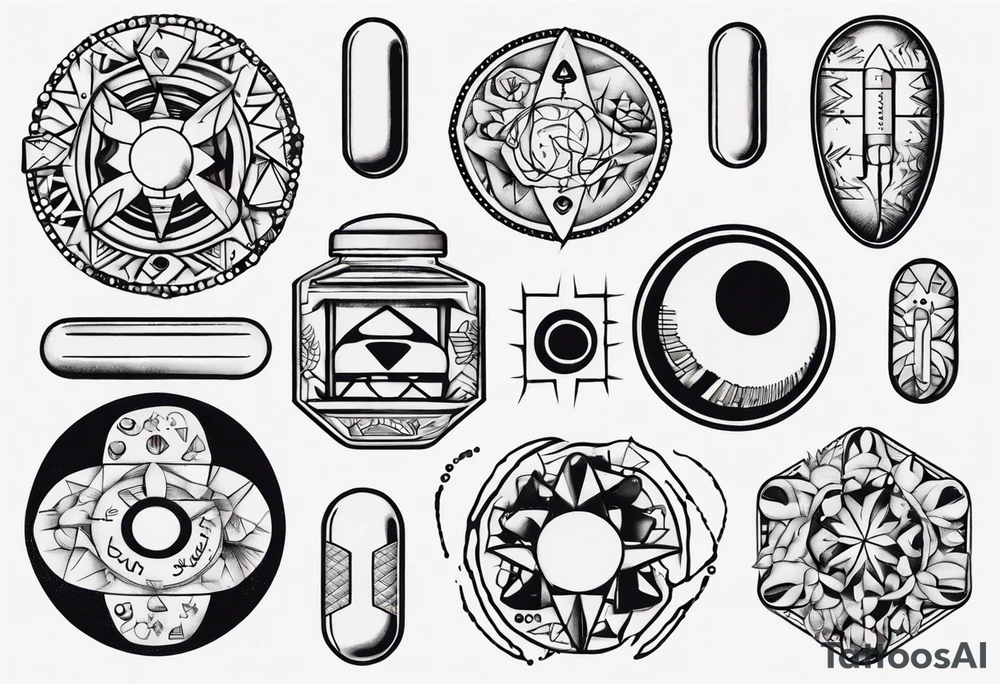 Pills tattoo idea