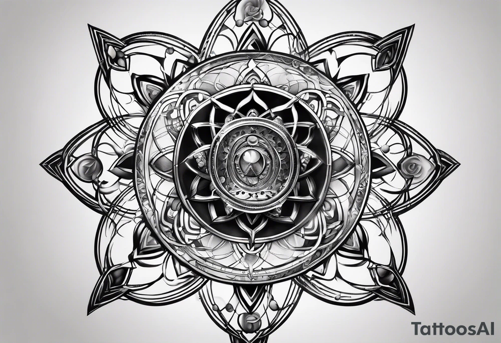 quantum model of atom tattoo idea