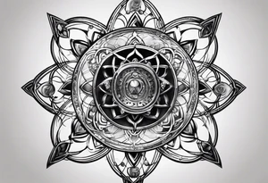 quantum model of atom tattoo idea