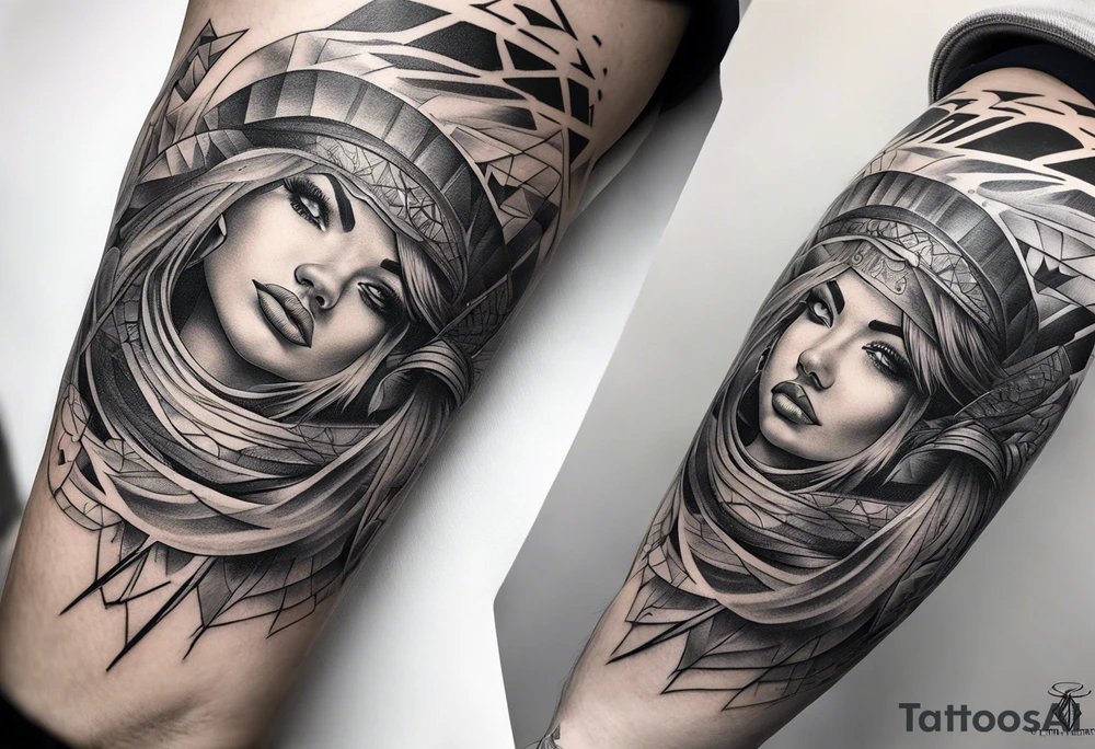 protruding extreme pain elbow tattoo idea