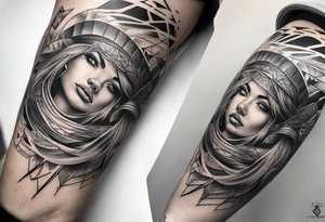 protruding extreme pain elbow tattoo idea