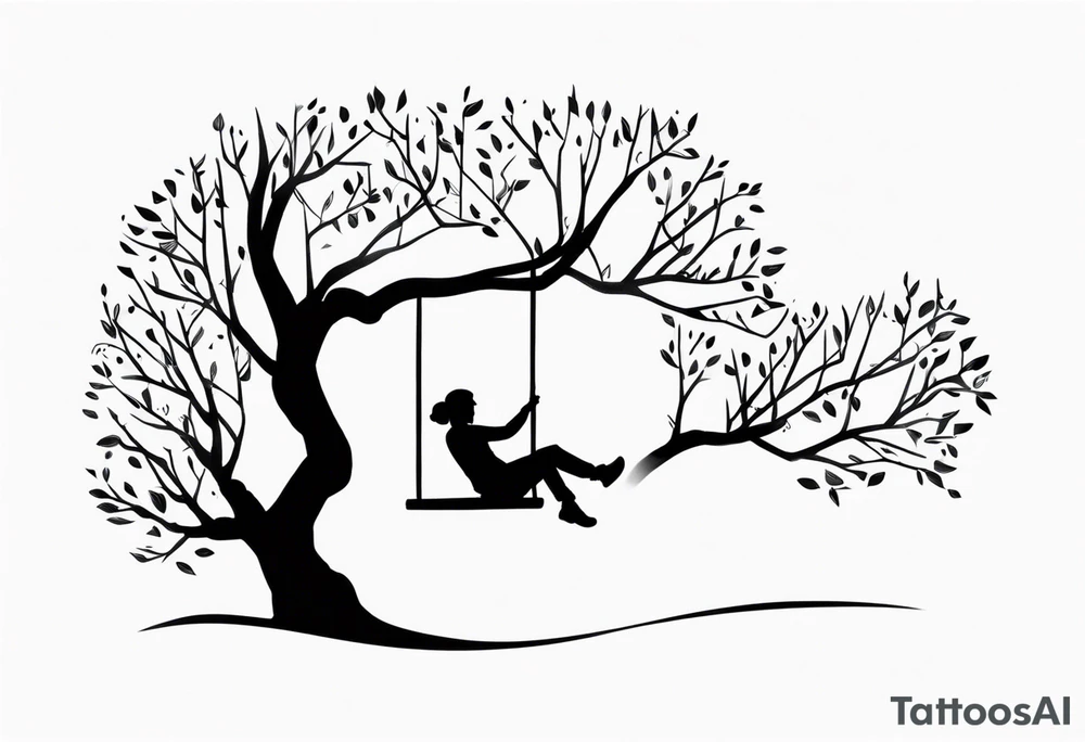 swinging from trees tattoo idea