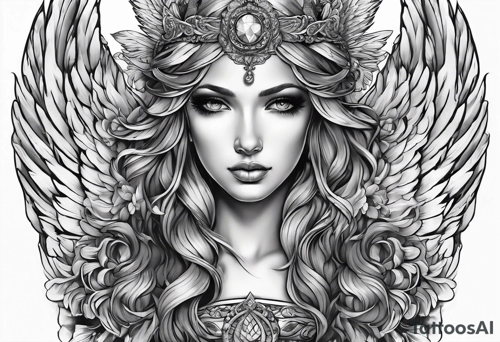 Angel tattoo idea