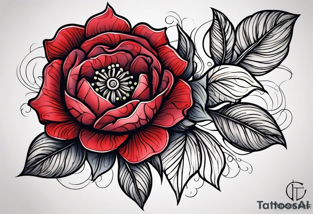 Tudor rose cygel tattoo idea
