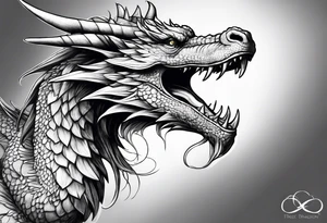 Fierce dragon, tattoo idea