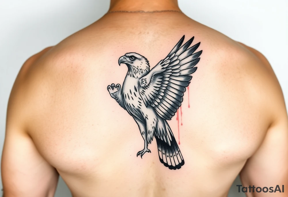 Wedge tailed eagle watercolour tattoo idea